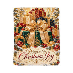 Wrapped in Christmas Joy – Luxury Gifts Sherpa Blanket