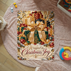 Wrapped in Christmas Joy – Luxury Gifts Sherpa Blanket
