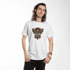Gothic Skull Moth Halloween T-Shirt - The Moth Beneath the Moon