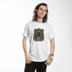 Scary Haunted Door Halloween T-Shirt - The Door That Hungers