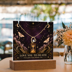 Halloween Love You to Death Acrylic & Necklace - Until Time Runs Out
