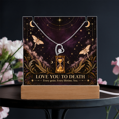 Halloween Love You to Death Acrylic & Necklace - Until Time Runs Out