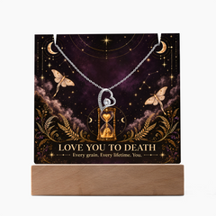 Halloween Love You to Death Acrylic & Necklace - Until Time Runs Out