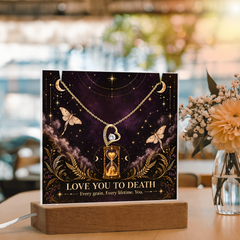 Halloween Love You to Death Acrylic & Necklace - Until Time Runs Out