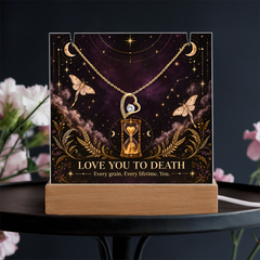 Halloween Love You to Death Acrylic & Necklace - Until Time Runs Out