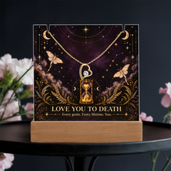 Halloween Love You to Death Acrylic & Necklace - Until Time Runs Out