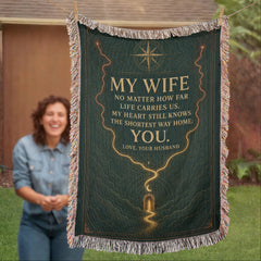 Wife Heirloom Woven Blanket – The Shortest Way Home