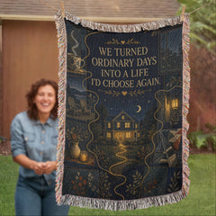 Couples Heirloom Woven Blanket – Ordinary Days, Golden Life