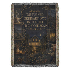 Couples Heirloom Woven Blanket – Ordinary Days, Golden Life