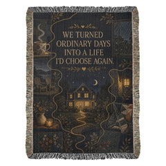 Couples Heirloom Woven Blanket – Ordinary Days, Golden Life