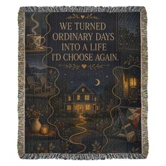 Couples Heirloom Woven Blanket – Ordinary Days, Golden Life