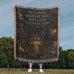 Couples Heirloom Woven Blanket – Ordinary Days, Golden Life