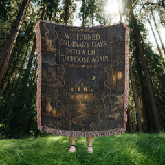 Couples Heirloom Woven Blanket – Ordinary Days, Golden Life