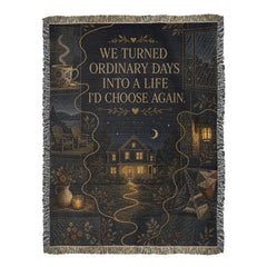 Couples Heirloom Woven Blanket – Ordinary Days, Golden Life