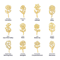 Flower Name Necklace