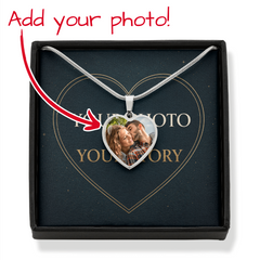 Personalized Photo Heart Necklace — Your Photo, Your Story