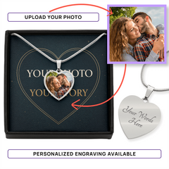 Personalized Photo Heart Necklace — Your Photo, Your Story