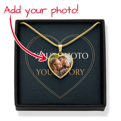 Personalized Photo Heart Necklace — Your Photo, Your Story