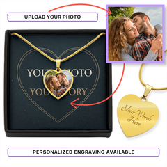 Personalized Photo Heart Necklace — Your Photo, Your Story