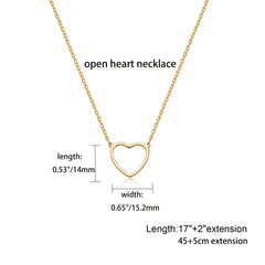 Stainless Steel Heart Pendant Necklace