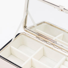 Minimalist Travel Jewelry Organizer — Rice White