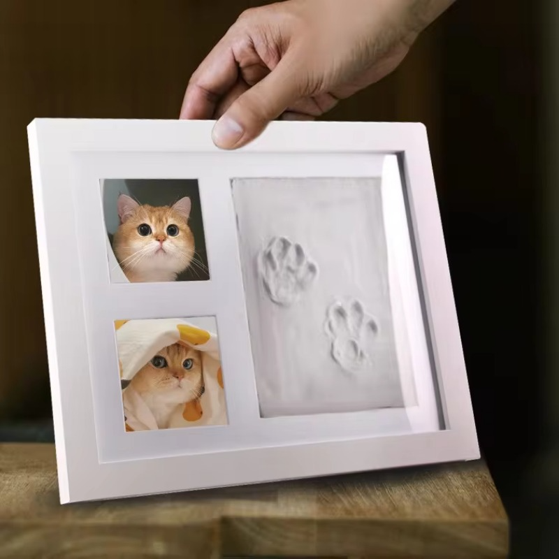 Pet Paw-Print Keepsake Photo Frame
