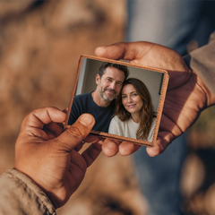 Personalized Photo Leather Wallet — I Was Wrong Apology Gift for Husband or Boyfriend